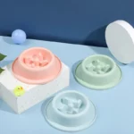 gamelle anti-glouton chat ronde pour chiens et chats