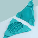 gamelle anti glouton chien triangle pour chiot et chaton
