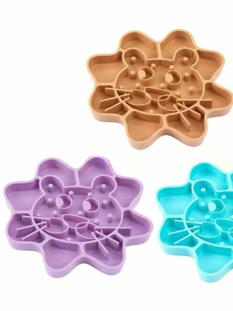 gamelle anti glouton chien lion pour animaux