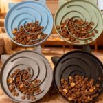 gamelle anti-glouton chat spirale pour chien et chat