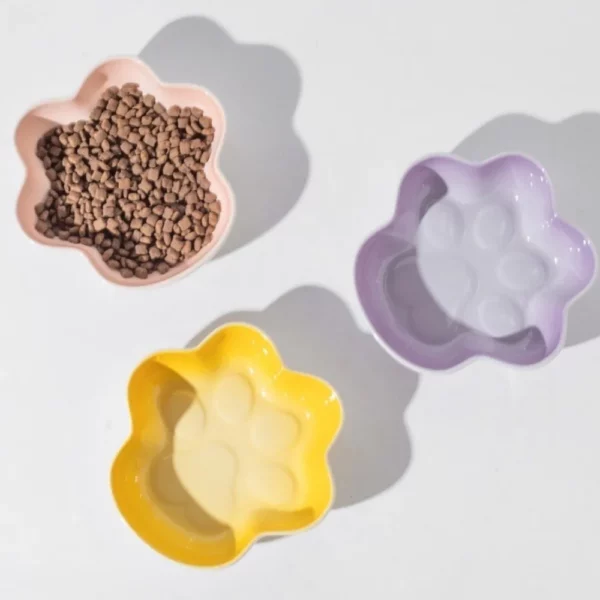 gamelle chat céramique patte pour chien et chat