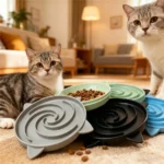 gamelle anti-glouton chat spirale pour chien et chat