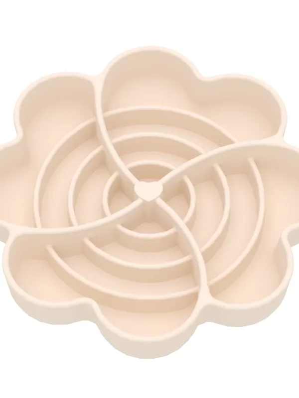 gamelle anti glouton chat fleurs pour animaux