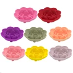 gamelle anti glouton chien rose pour chien et chat