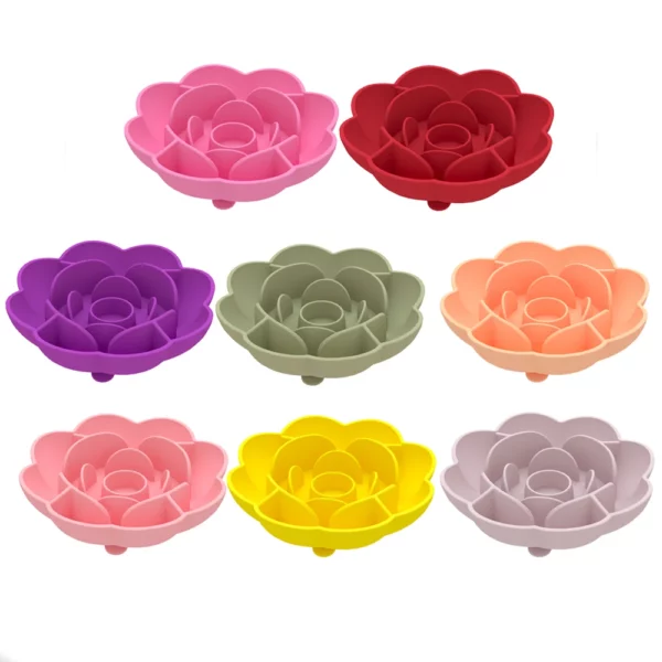 gamelle anti glouton chien rose pour chien et chat