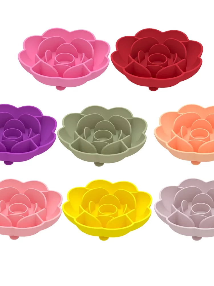 gamelle anti glouton chien rose pour chiens et chats