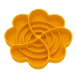 gamelle anti glouton chat fleurs orange