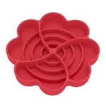 gamelle anti glouton chat fleurs rouge