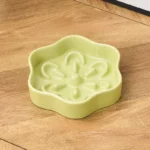 gamelle anti glouton chien fleurs vert