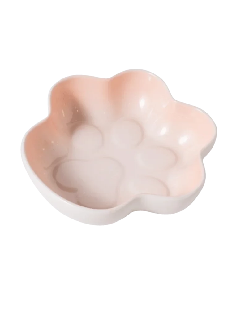 gamelle chat céramique patte pour chiens et chats