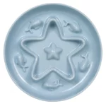 gamelle anti-glouton chat relief bleu